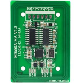 Modul pembaca kartu IC RFID frekuensi tinggi contactless S50 membaca dan menulis port seri induksi RS232 TTL