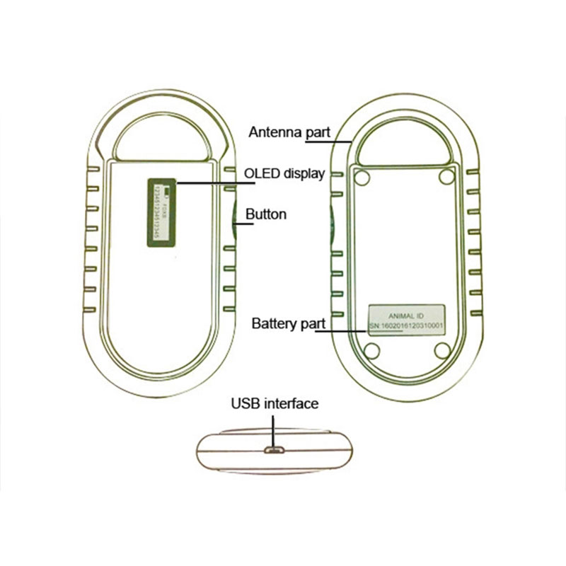 Pembaca Tag Kaca RFID 5