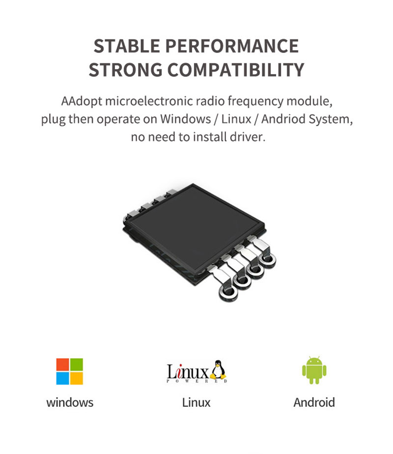 Pembaca Kartu RFID USB Tanpa Kontak Desktop Untuk Tag Kartu 125khz 3