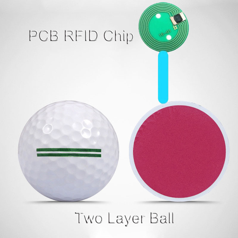 Penjualan Terlaris Bola 2 Lapis Bola Golf Uhf RFID dengan chip Alien H3 untuk Pelacakan dan Manajemen