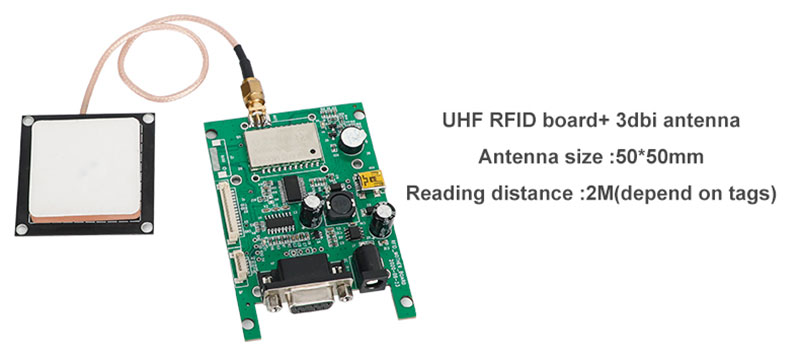 Modul pembaca RFID saluran tunggal frekuensi radio UHF identifikasi komputer ponsel tertanam modul pembaca kartu UHF5 