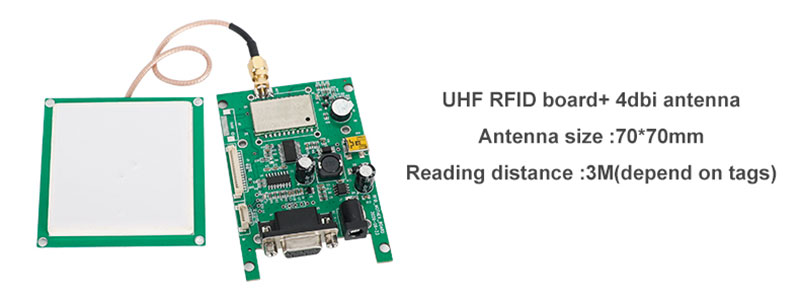 Modul pembaca RFID saluran tunggal frekuensi radio UHF Identifikasi komputer ponsel tertanam modul pembaca kartu UHF6