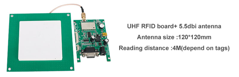 Modul pembaca RFID saluran tunggal frekuensi radio UHF identifikasi komputer ponsel tertanam modul pembaca kartu UHF8 