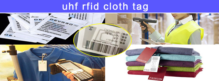 Tag anti maling rfid UHF Label pakaian RFID untuk pengelolaan pakaian