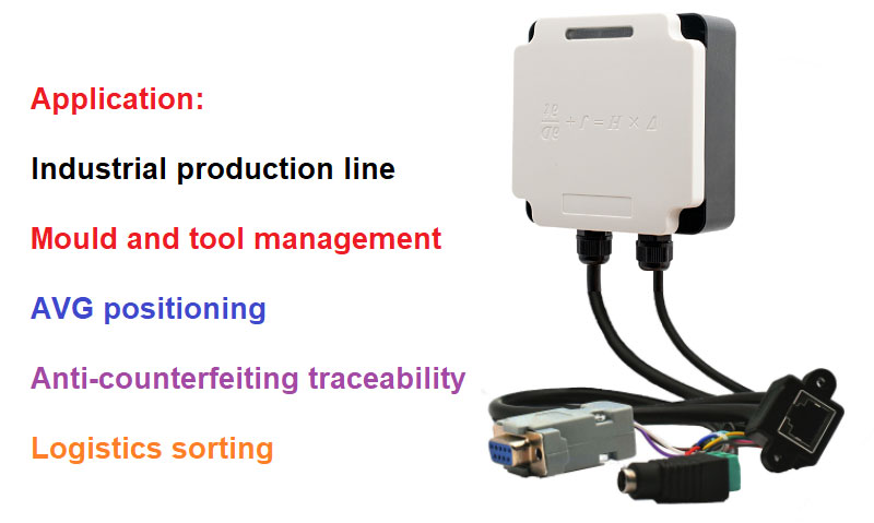 RFID Industrial Reader Modbus terhubung PLC UHF RFID 915M manajemen lini produksi lengkap 4