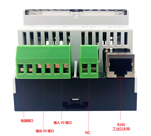 Modbus TCP empat saluran frekuensi tinggi alat presisi pembaca RFID industri pembaca kartu lini produksi otomatis 6