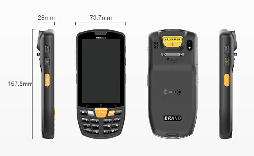 Pemindaian barcode industri PDA Persediaan gudang NFC Pemindaian barcode ERP WMS genggam 3