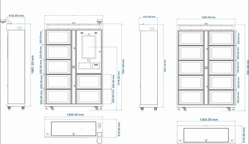 Kabinet Layanan Mandiri RFID Perpustakaan Cerdas Profesional yang Disesuaikan Rak Buku Cerdas RFID Pengembalian Buku <a href=https://rfid-life.com/product/RFID-library-self-service-borrowing-and-returning-machine-source-manufacturer-UHF-touch-screen-borrowing-and-returning-machine.html target='_blank'>swalayan</a> 2