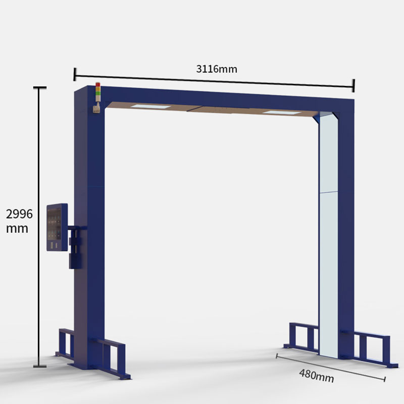 Rangka Gantri Pintu Saluran RFID UHF entri dan keluar item inventaris aset gudang besar mesin anti maling manajemen catatan 2