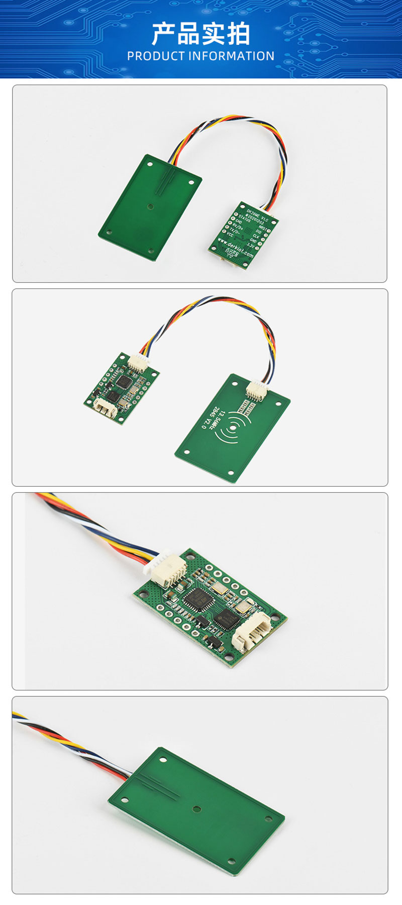 Modul pengenalan kartu ID modul NFC sensitivitas tinggi pabrikan memasok modul induksi pembacaan kartu IC RFID 2