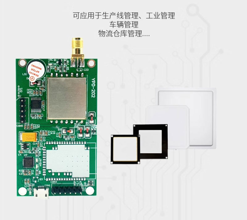 Modul pembaca RFID UHF Tag elektronik frekuensi radio WiFi Bluetooth modul identifikasi frekuensi radio TTL pembaca 6